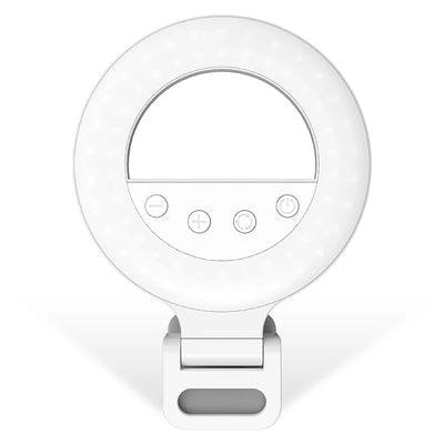 K5 Pro LED Rechargeable Selfie 5 Lighting Mode Phone Ring