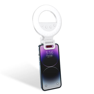 K5 Pro LED Rechargeable Selfie 5 Lighting Mode Phone Ring